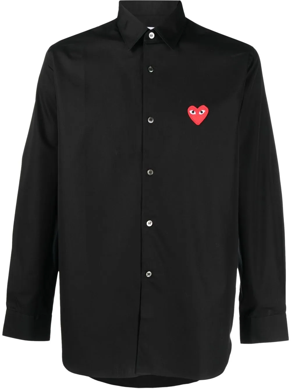 

Comme Des Garçons Play camisa con logo bordado - Negro