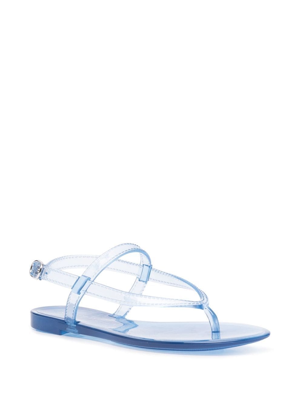 Shop Stuart Weitzman Open Toe Sandals In Blue