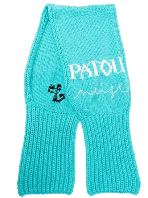 Patou intarsia logo-knit scarf KN0838029624B - 0