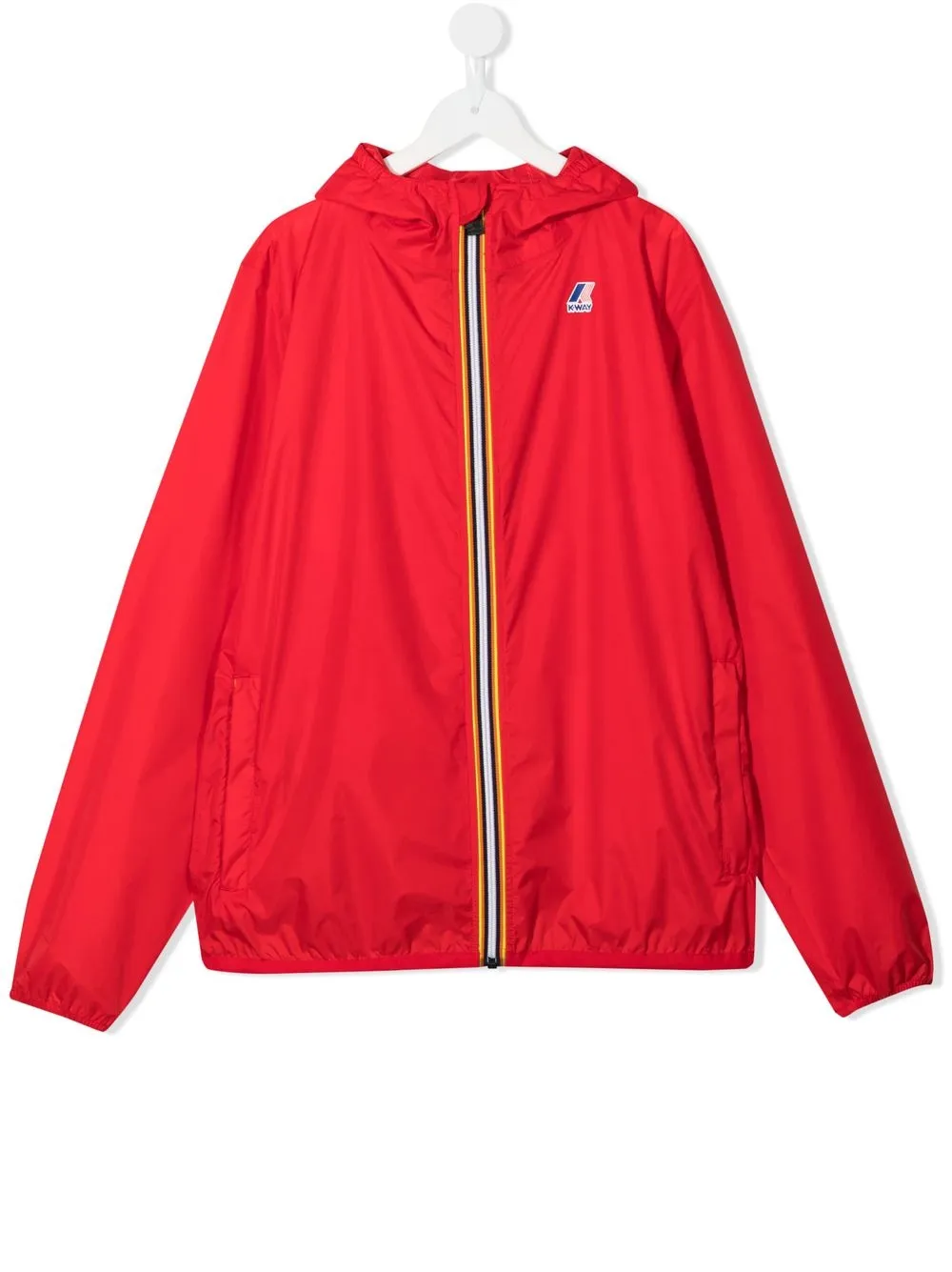 

K Way Kids TEEN hooded zip-up jacket - Red