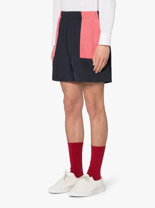 CAPTAIN Navy Seersucker Shorts