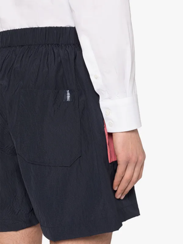 CAPTAIN Navy Seersucker Shorts
