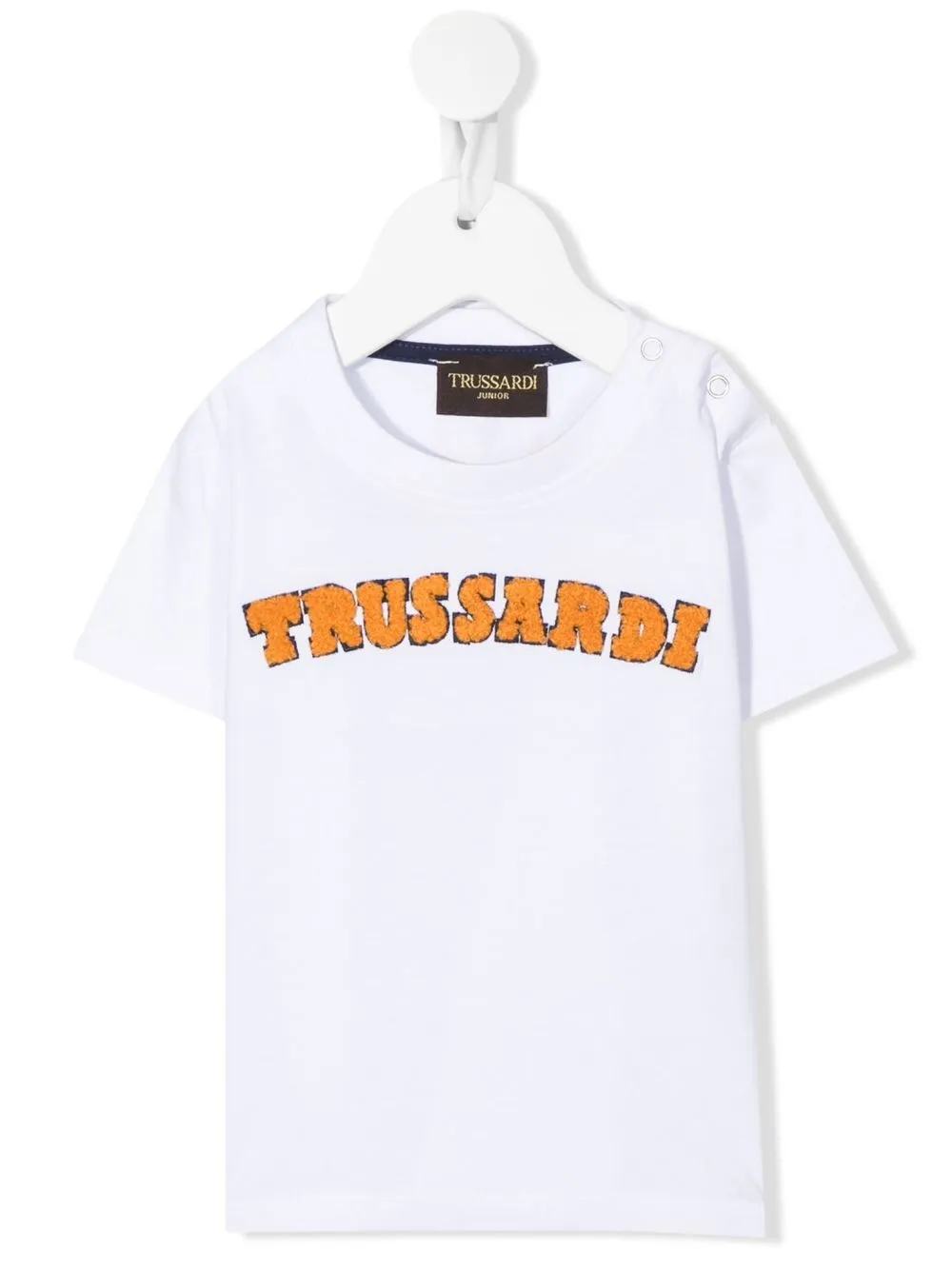 

TRUSSARDI JUNIOR logo-patch detail T-shirt - White