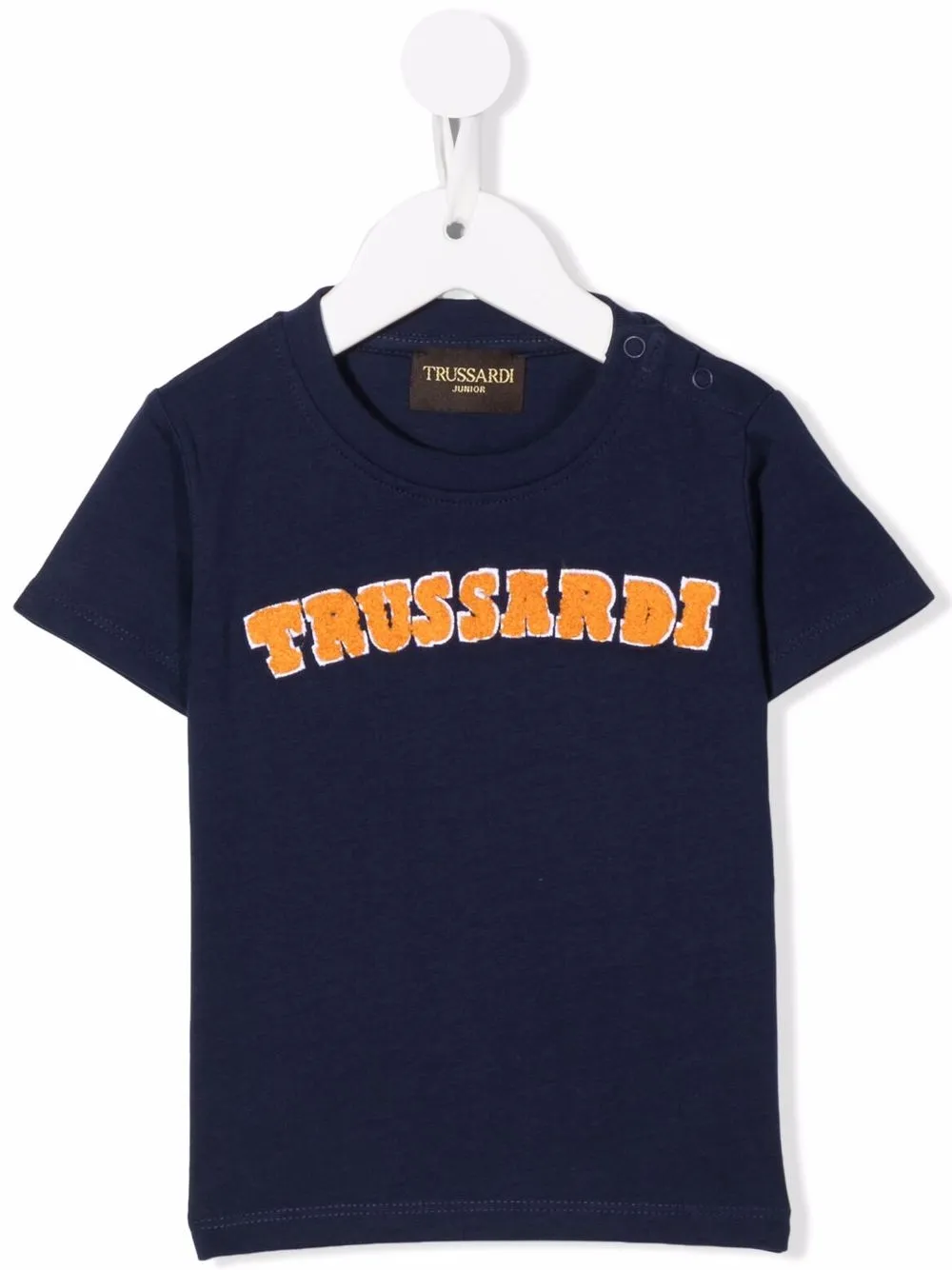 

TRUSSARDI JUNIOR playera con parche del logo - Azul