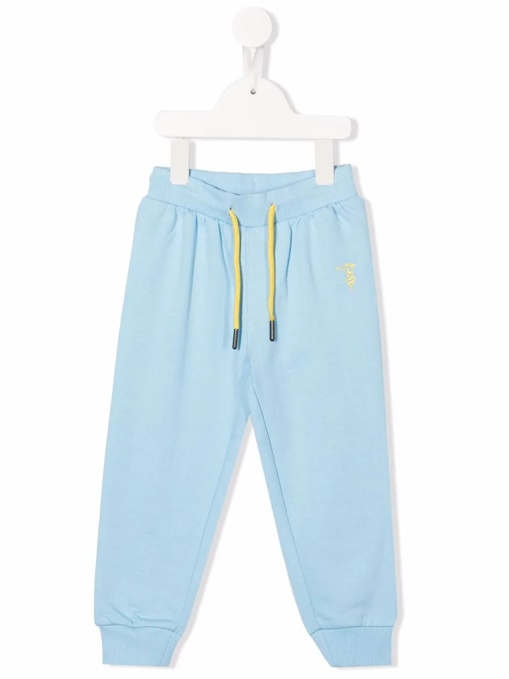 

TRUSSARDI JUNIOR pants con logo estampado - Azul