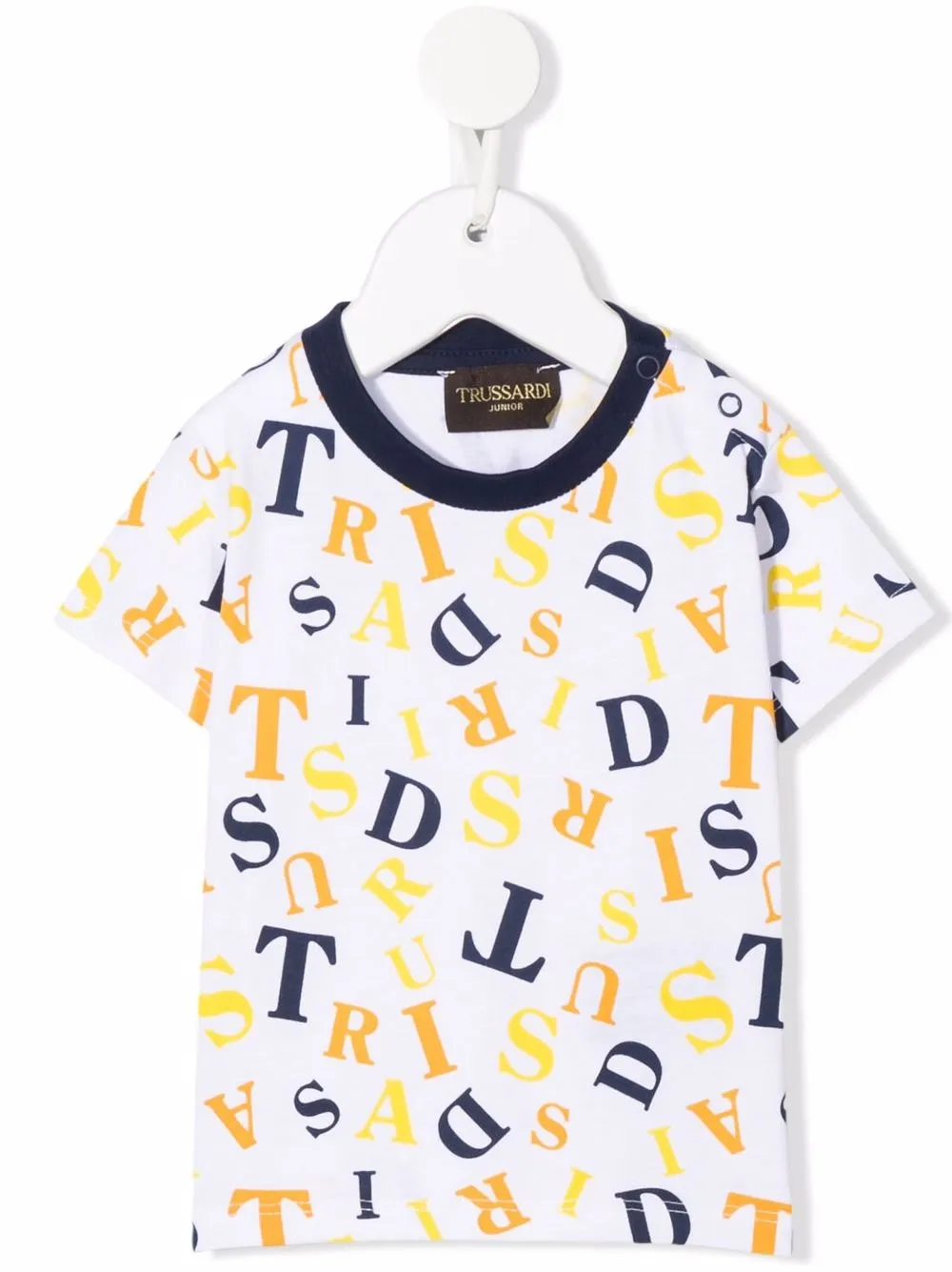 

TRUSSARDI JUNIOR playera con estampado de letras - Blanco