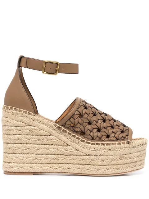 Tory Burch Basketweave espadrille wedges Women