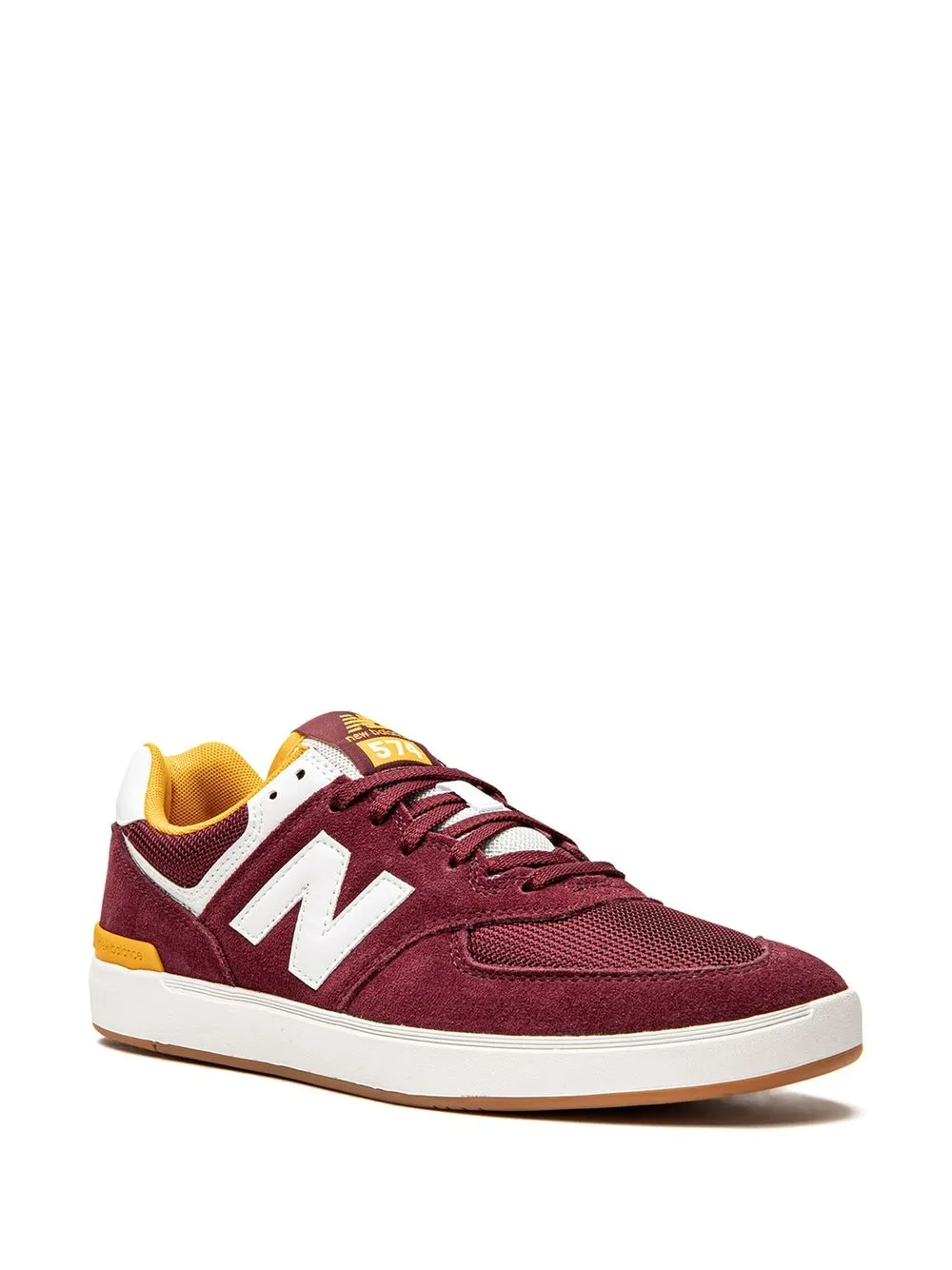 Burgundy all outlet coasts 574 trainers