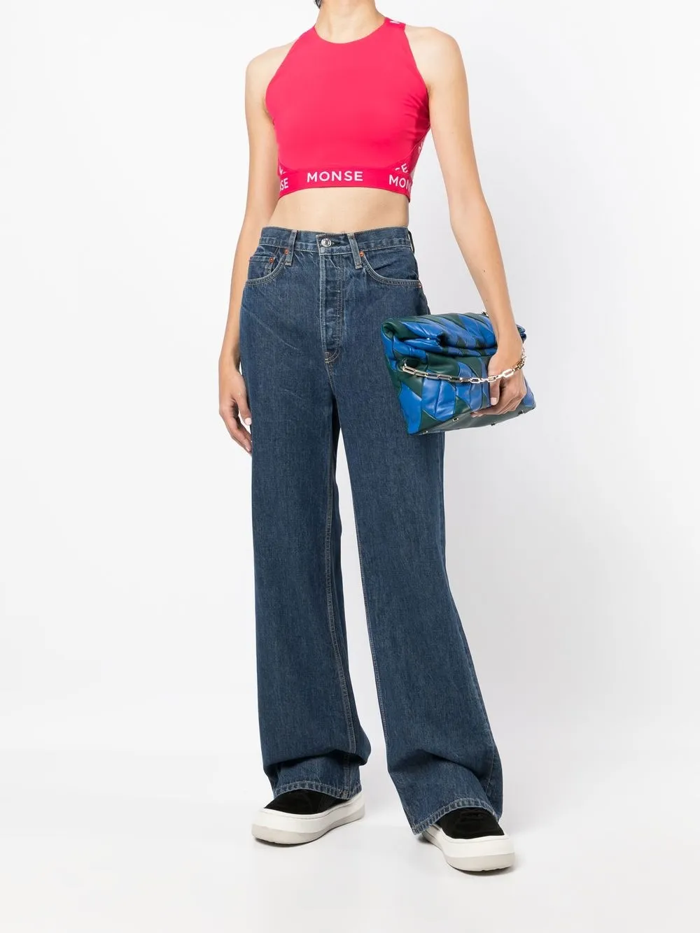 Monse top con cuello halter y logo estampado | Camisetas deportivas | Image 2