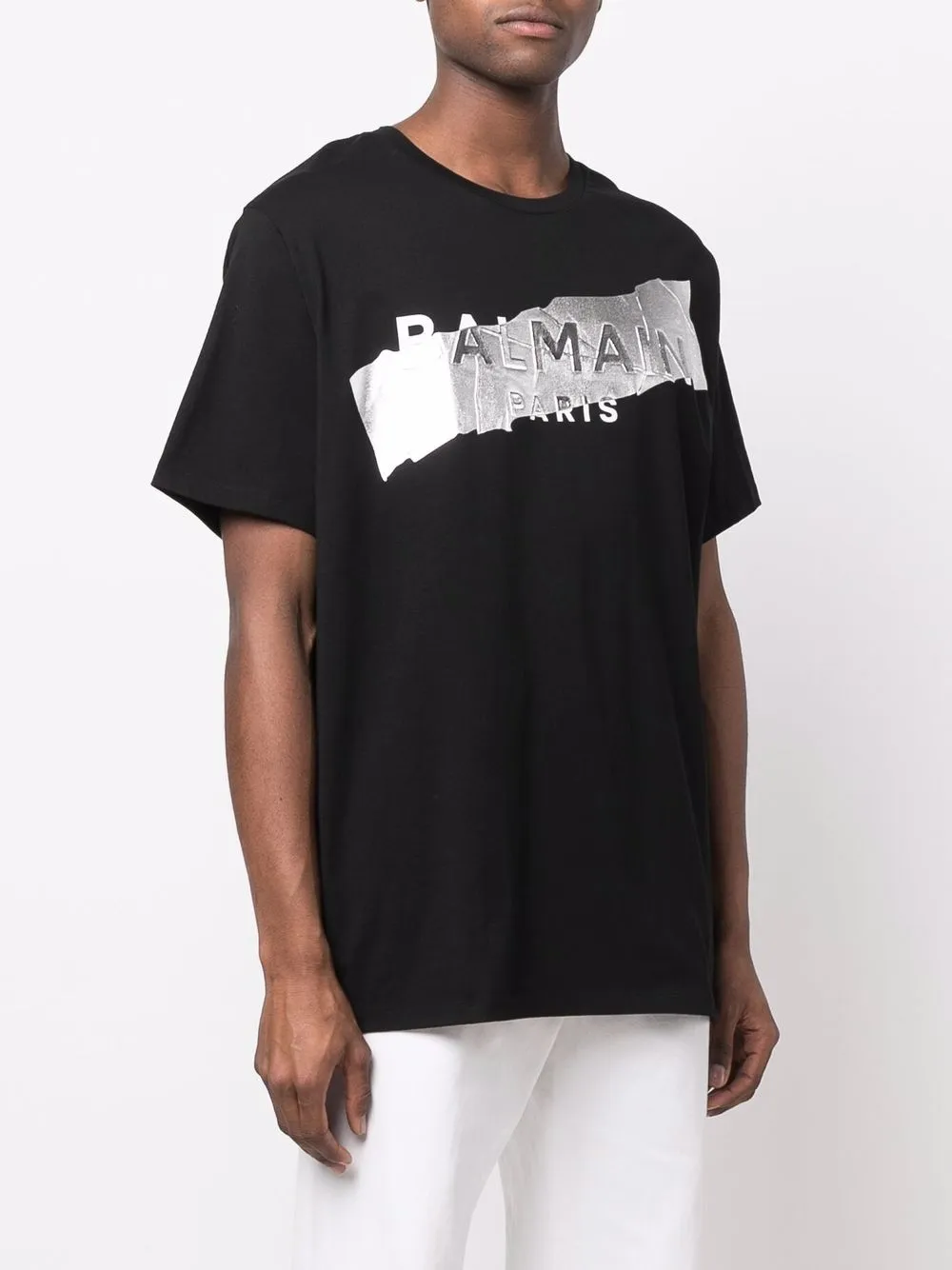 Balmain embossed-logo Cotton T-shirt - Farfetch