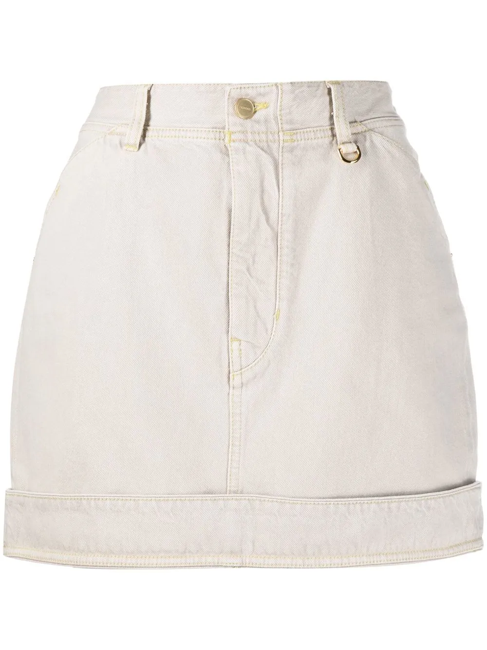 turn-up hem skirt