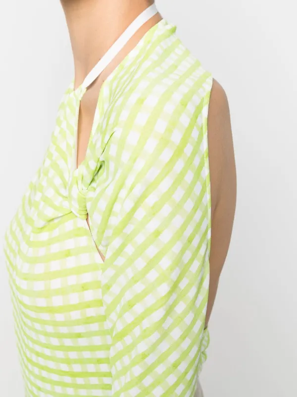 Jacquemus チェック ボディスーツ | グリーン | FARFETCH JP