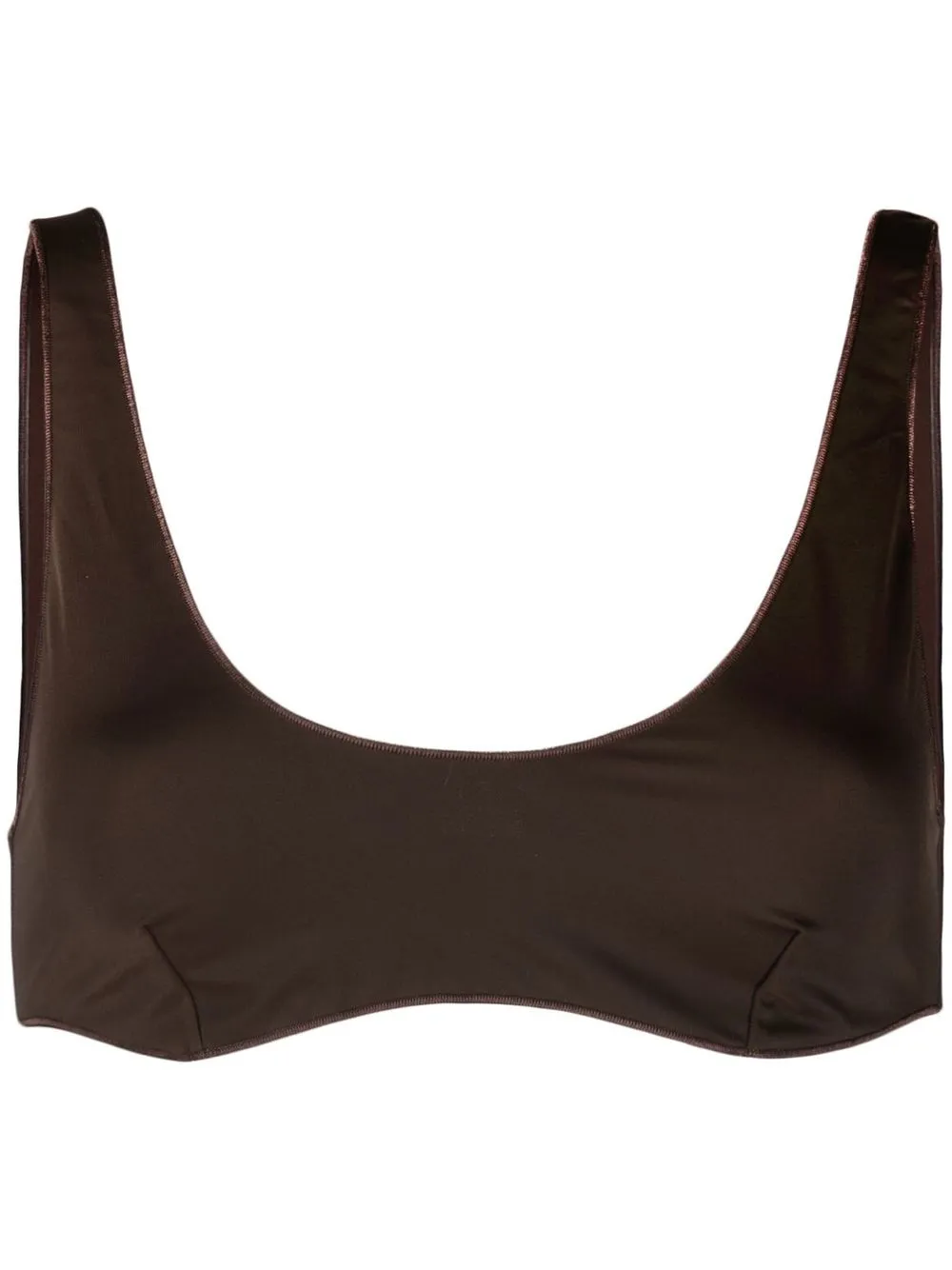 

Oséree bralette con cuello redondo - Marrón