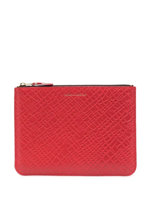Comme Des Garçons Wallet cartera con logo en relieve