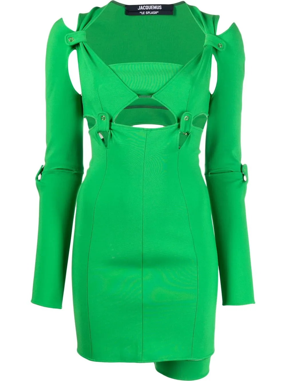 

Jacquemus vestido Mari corto ajustado con aberturas - Verde