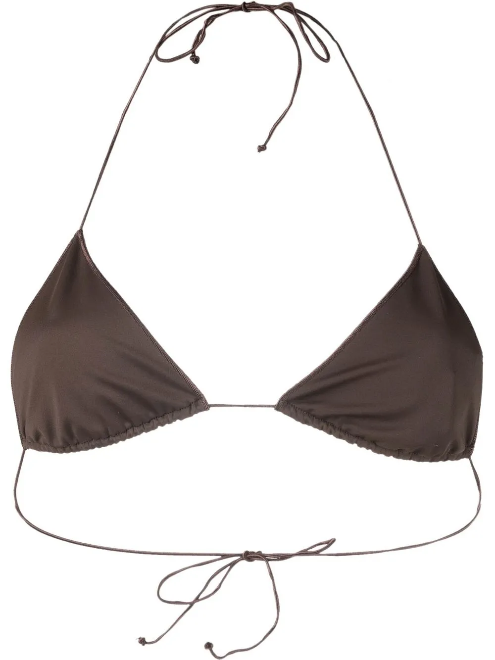Oséree top de bikini estilo triángulo - Marrón