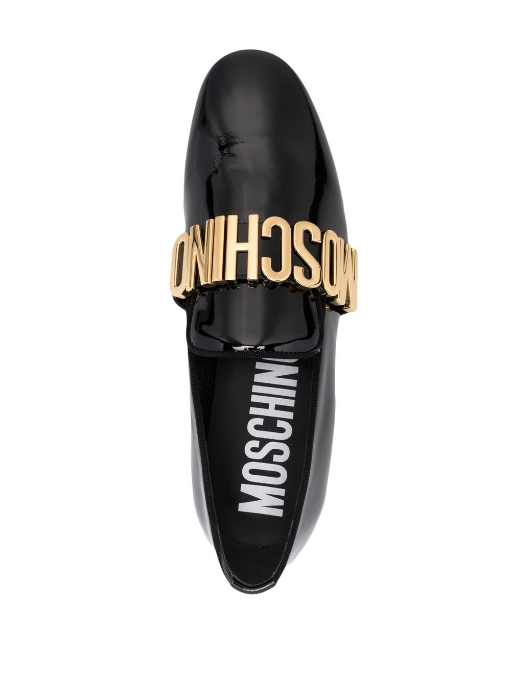 Moschino Maxi Logo Lettering Loafers - Farfetch