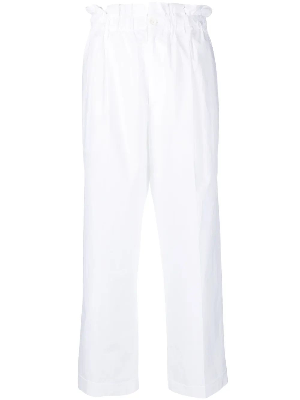 

P.A.R.O.S.H. gathered waist trousers - White