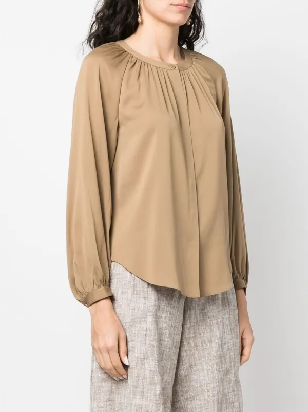 theory stretch silk blouse