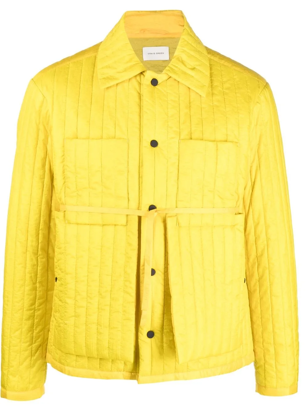 Craig Green button-up tied-waist Quilted Jacket - Farfetch