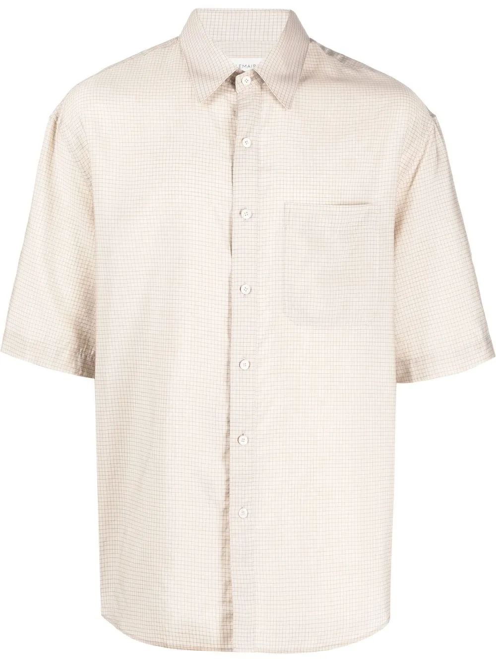 

Lemaire grid-pattern pocket shirt - Neutrals