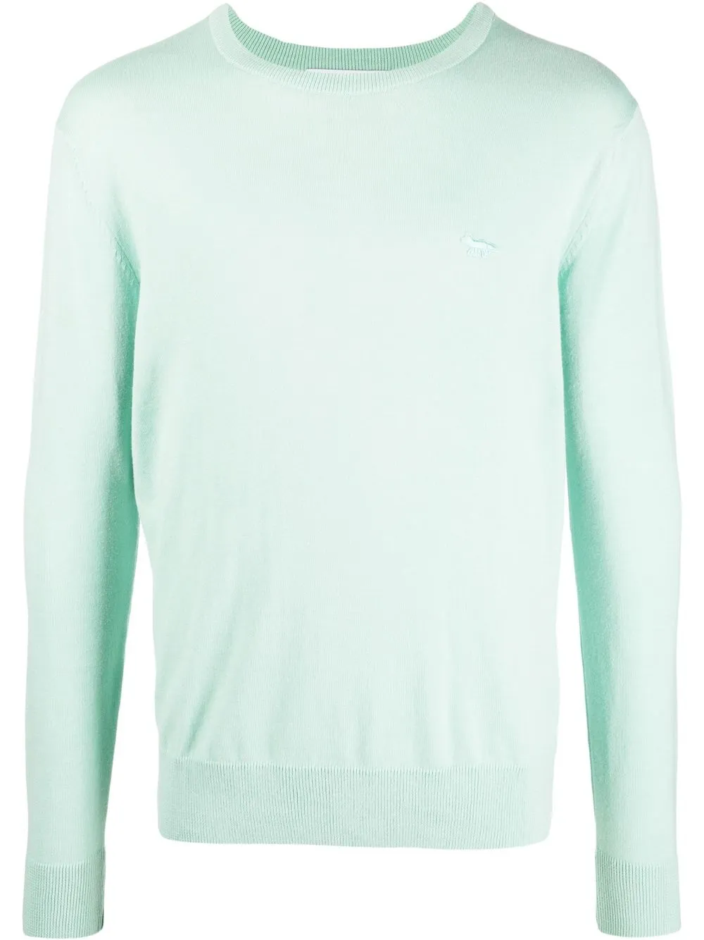 

Maison Kitsuné chest logo-patch detail jumper - Green