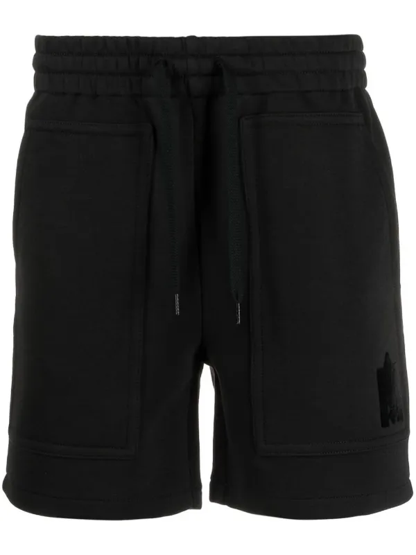 Mackage Logo-patch Drawstring Shorts in Black