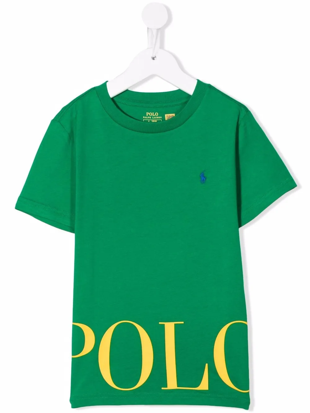 

Ralph Lauren Kids playera con logo estampado - Verde