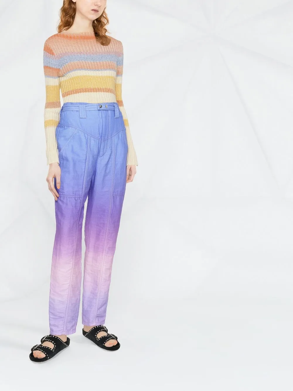 ISABEL MARANT High waist broek - Blauw