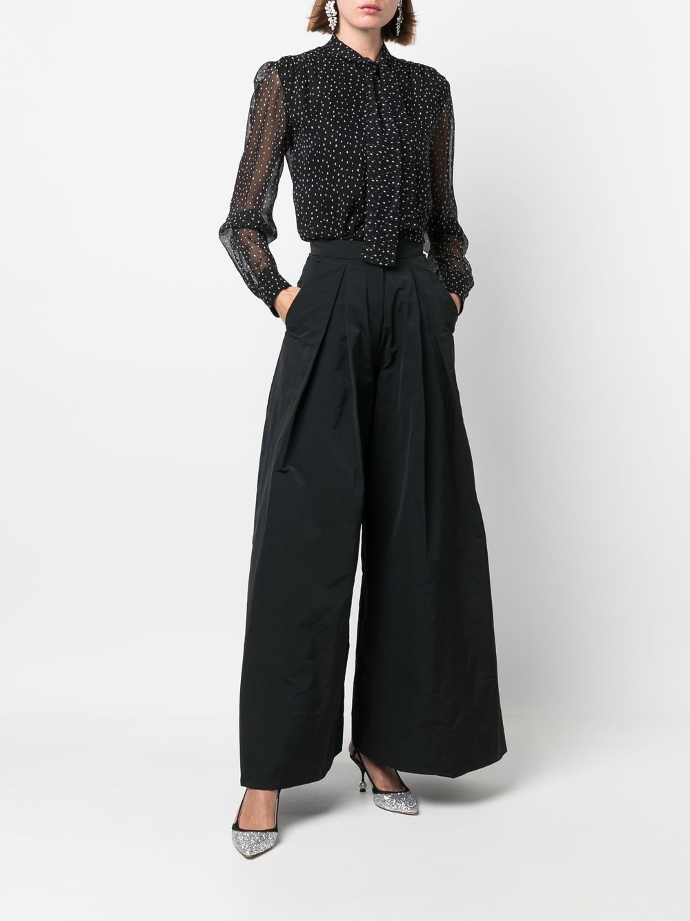 Giambattista Valli High waist broek - Zwart