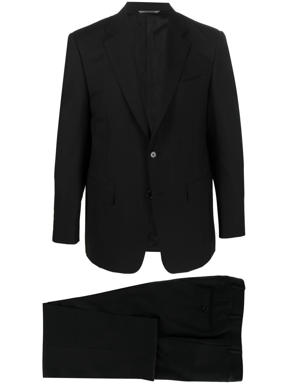 

Canali tailored single-breasted suit - Black