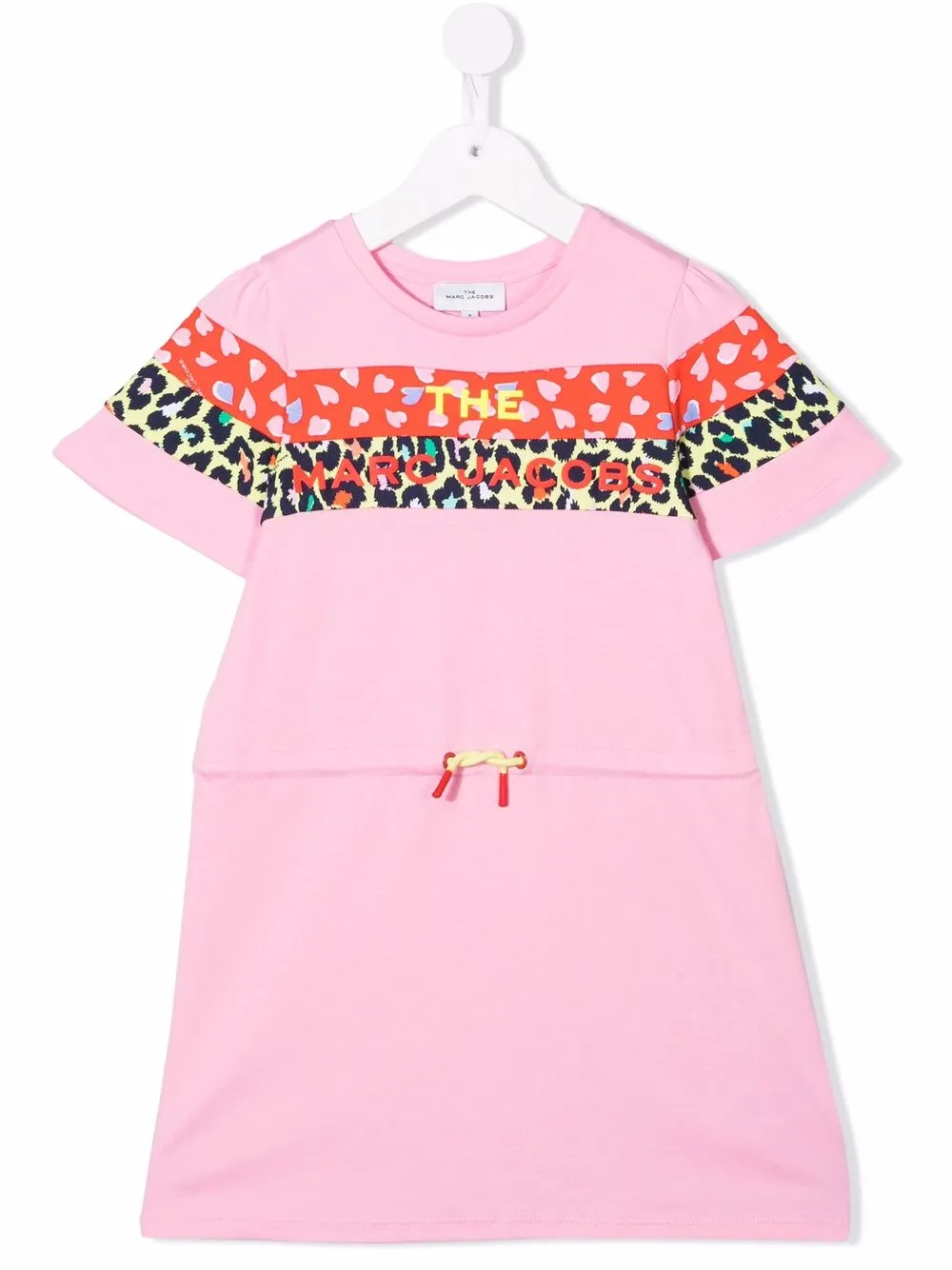 

Marc Jacobs Kids vestido de manga corta con múltiples estampados - Rosado