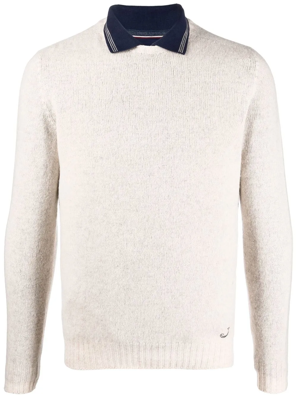 

Jacob Cohen polo-collar cotton sweatshirt - Neutrals