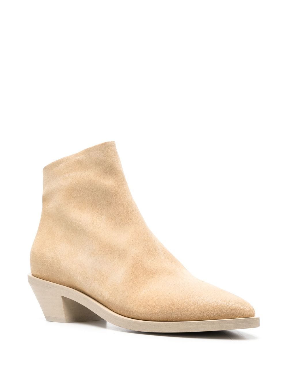 Shop Marsèll Stuzzichello Suede Boots In Neutrals