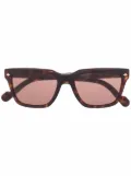 Vogue Eyewear tortoiseshell-effect rectangle-frame sunglasses - Brown