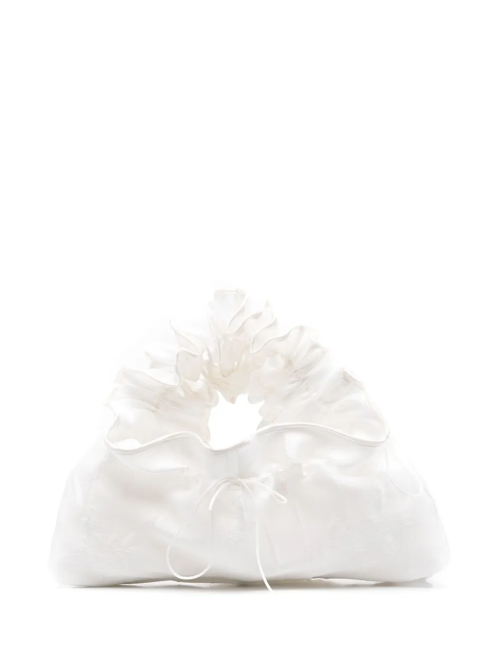 

Cecilie Bahnsen Fryd ruffled tote - White