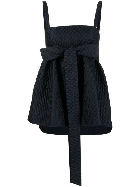 Cecilie Bahnsen sleeveless bow detail blouse