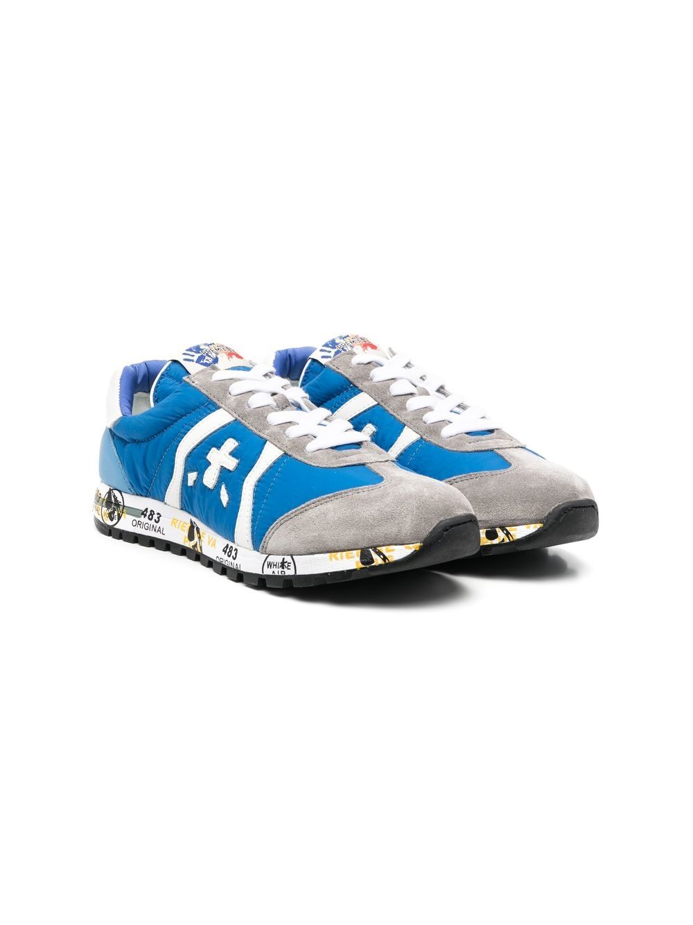 

Premiata Kids tenis bajos Lucy - Gris