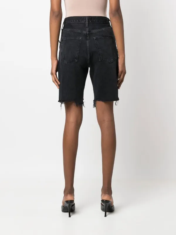 AGOLDE high-rise Straight Denim Shorts 