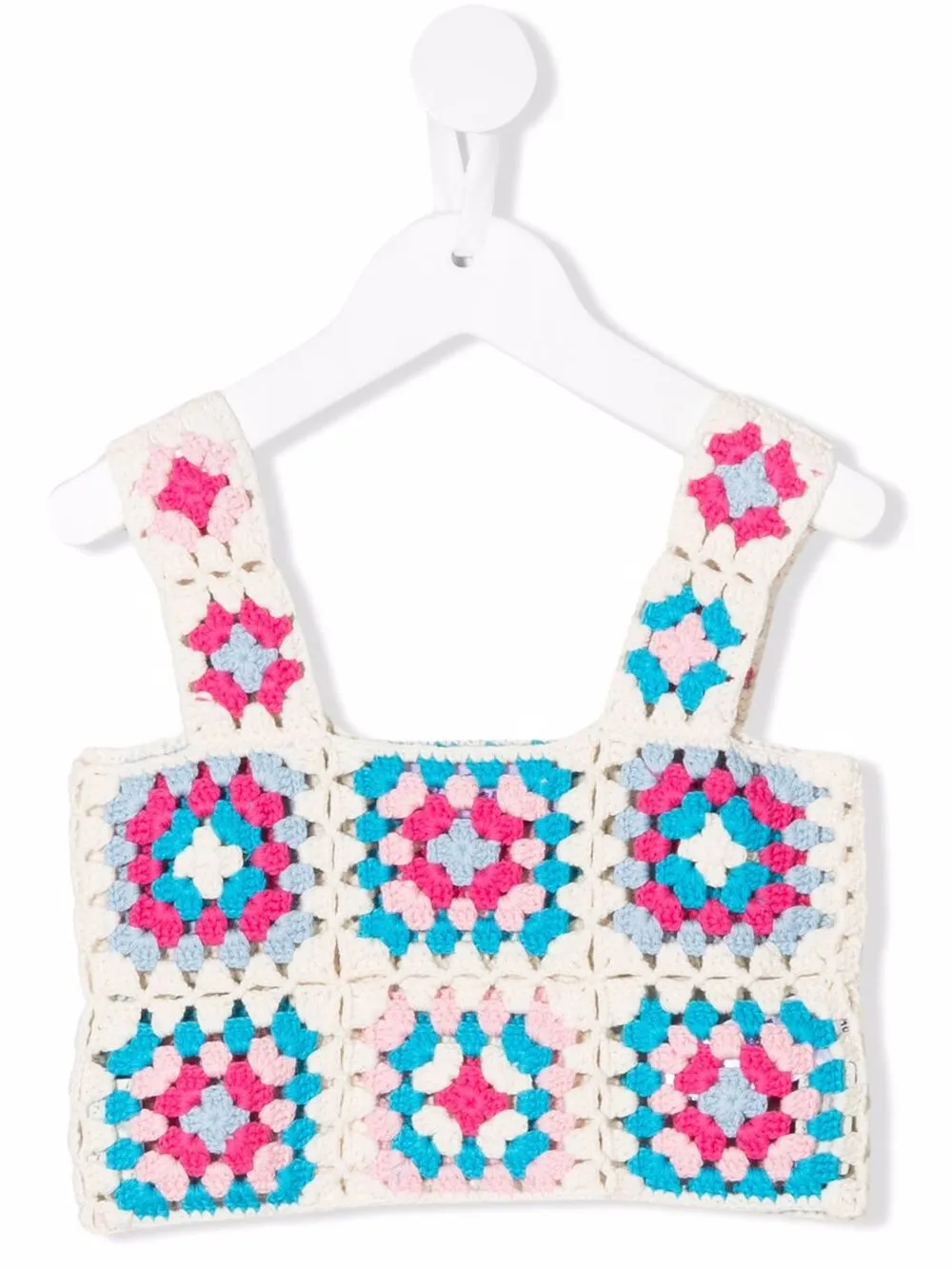 

MC2 Saint Barth Kids top de crochet Halima - Blanco