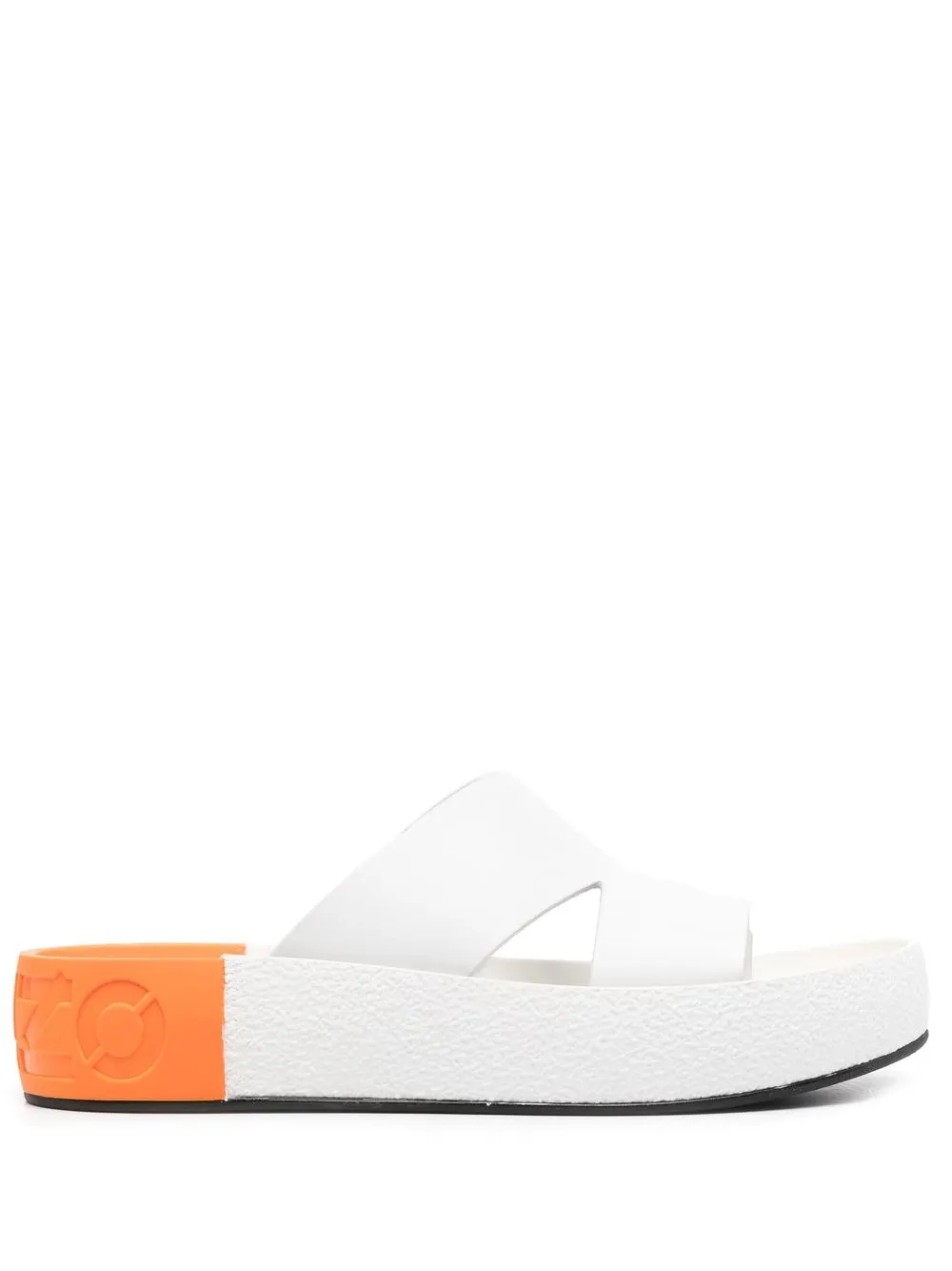 

Kenzo sandalias de dos tonos - Blanco