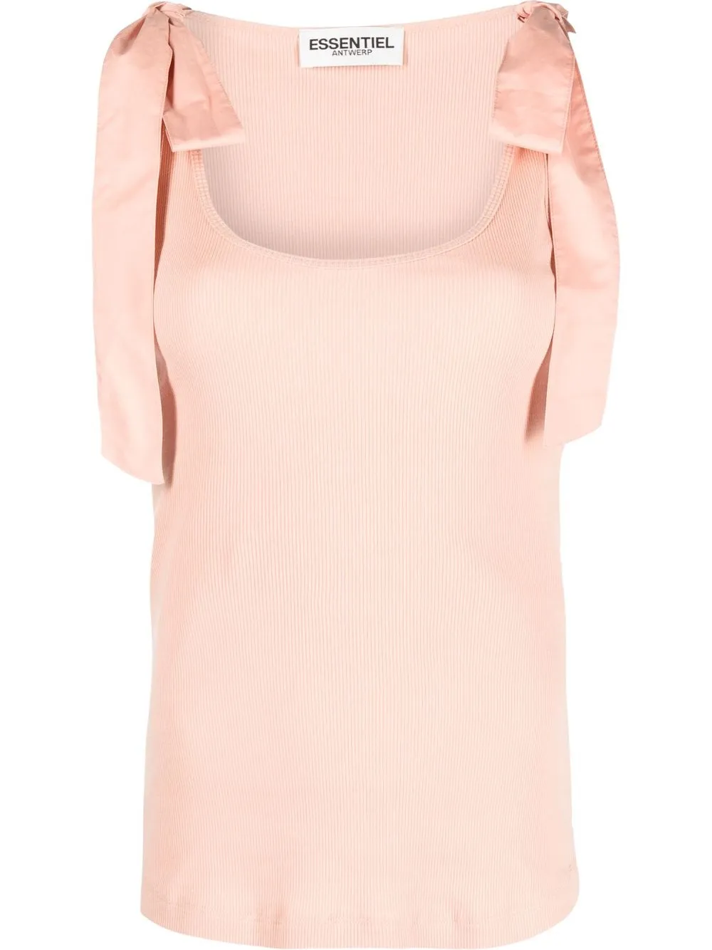 

Essentiel Antwerp camiseta con lazo lateral - Rosado