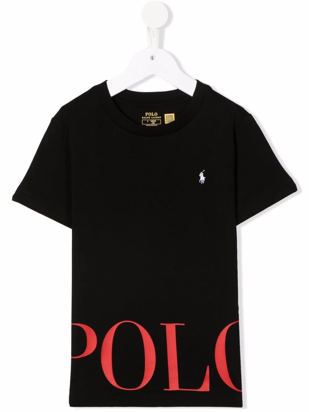 

Ralph Lauren Kids playera tipo polo con logo bordado - Negro