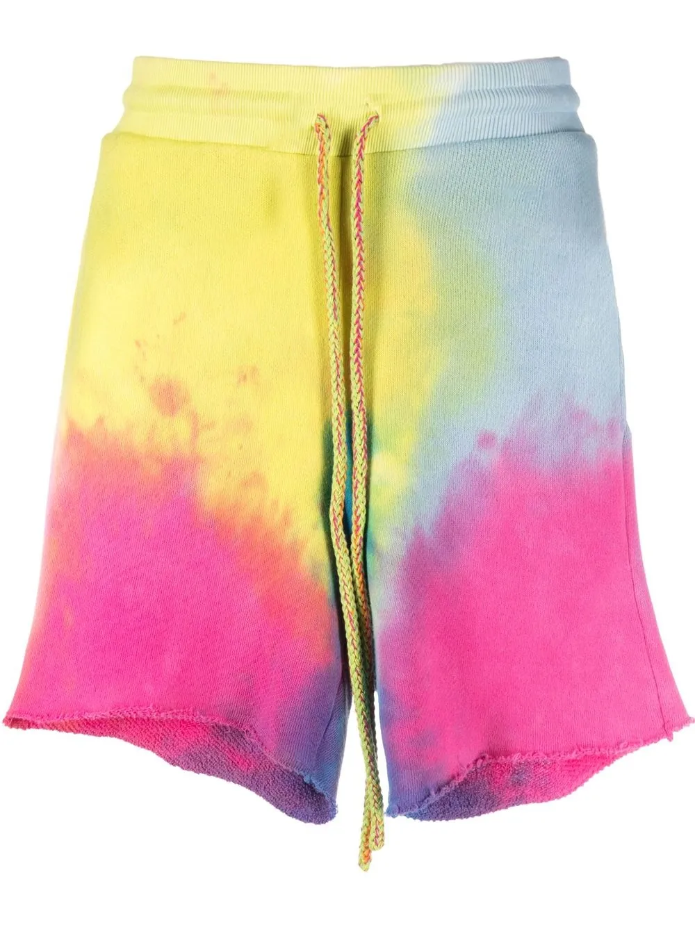 

The Elder Statesman shorts con cordones y motivo tie-dye - Rosado