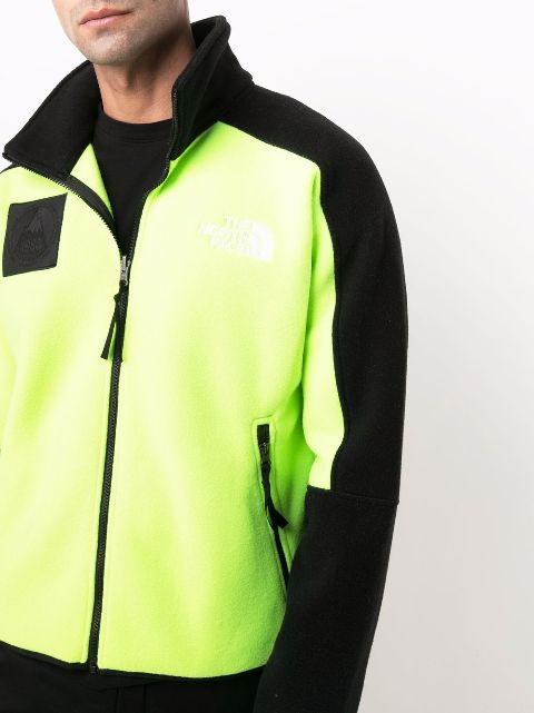 lime green north face fleece