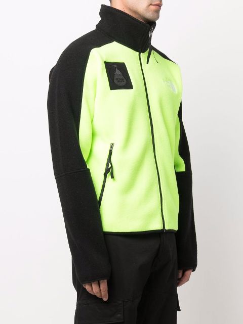 lime green north face fleece