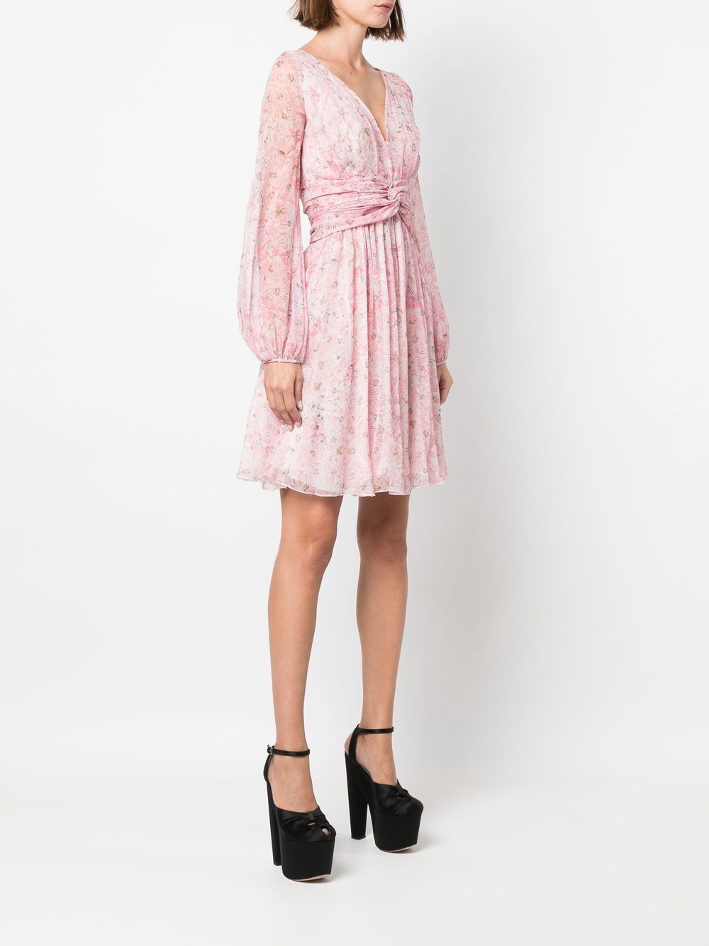 Giambattista Valli floral-print ruched-waist Dress - Farfetch