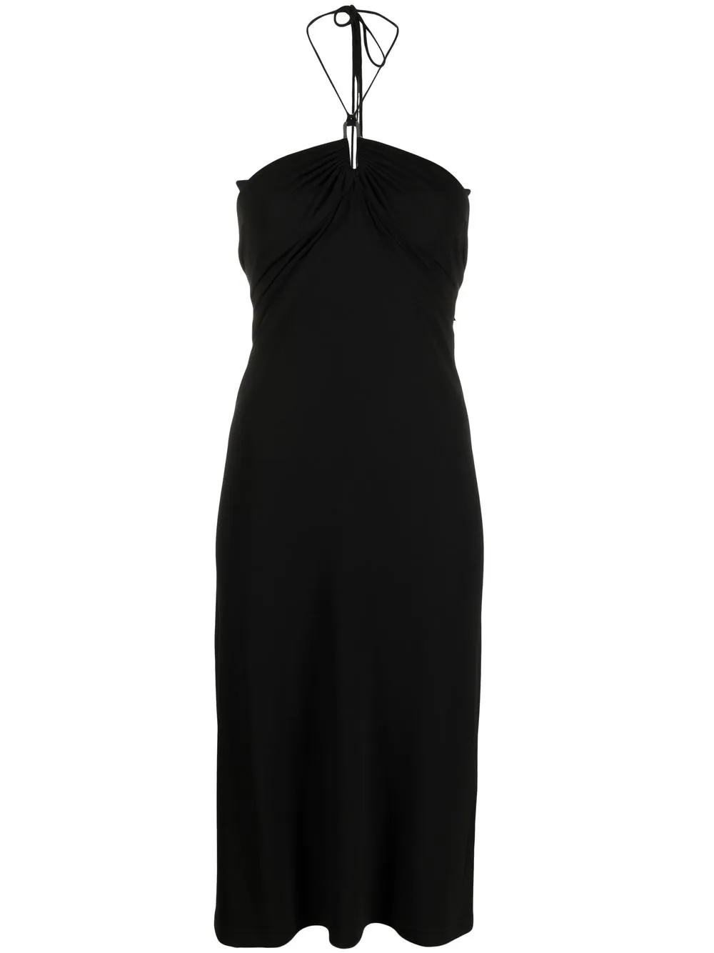 

IRO vestido de noche midi con cuello halter - Negro