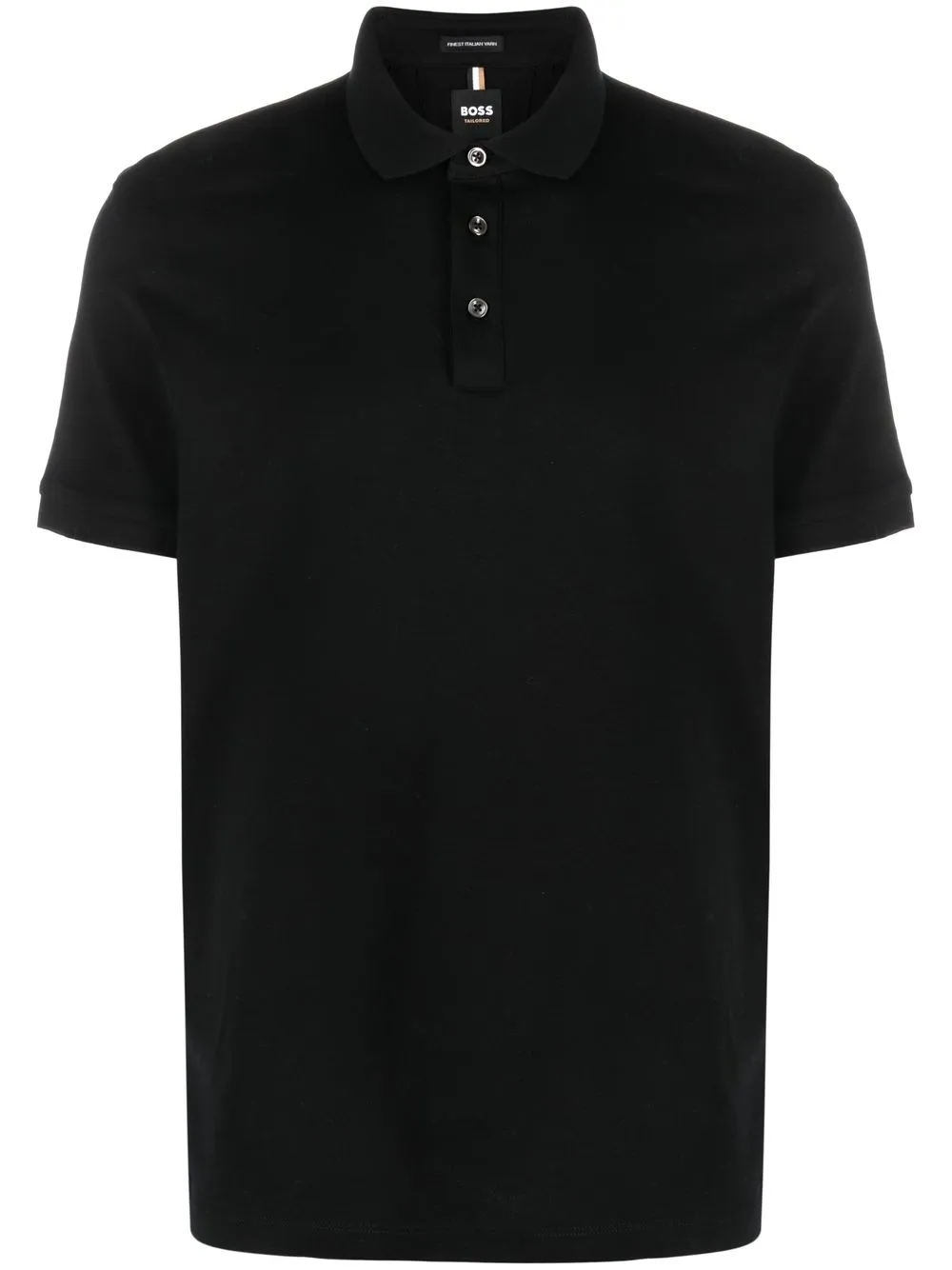 

BOSS short-sleeve fitted polo shirt - Black