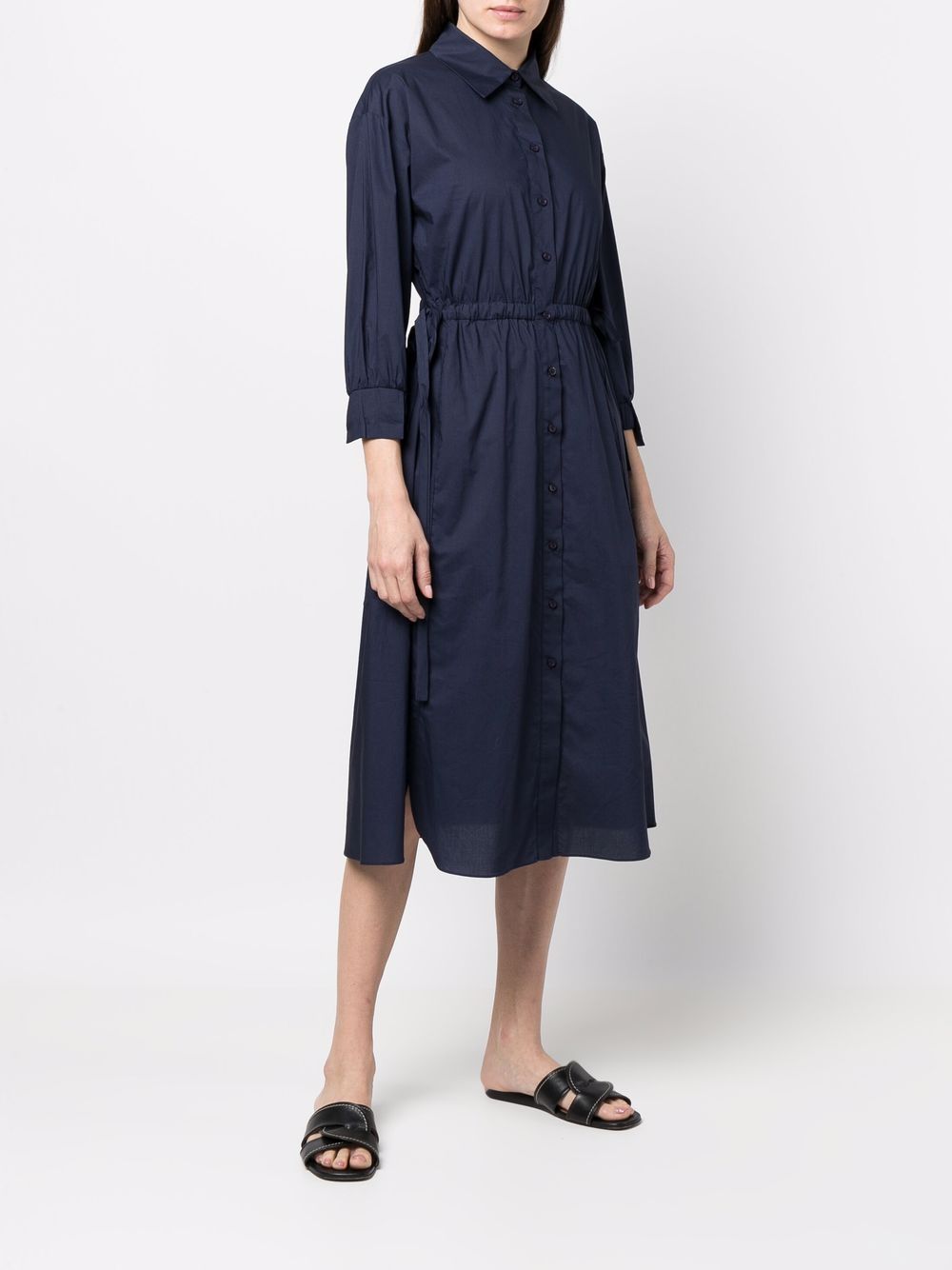 Birélin tie-waist Shirt Dress - Farfetch